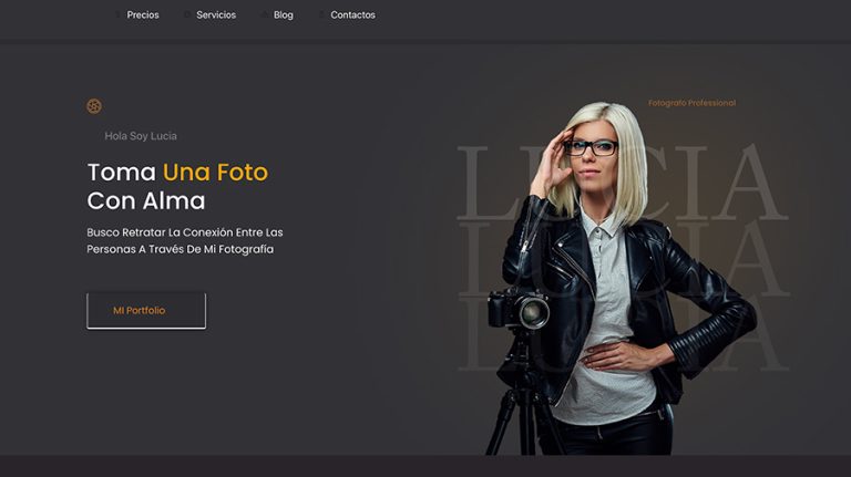 Diseño web para fotografos